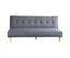 Sarantino Madison Sofa Bed Lounge Couch Futon Furniture Home Dark Grey Linen Suite