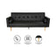 Sarantino Madison Faux Leather Sofa Bed Lounge Couch Futon Furniture Home Suite - Black