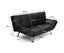 Sarantino Brooklyn Sofa Bed Faux Leather Lounge Couch Futon Furniture Adjustable Suite Bk