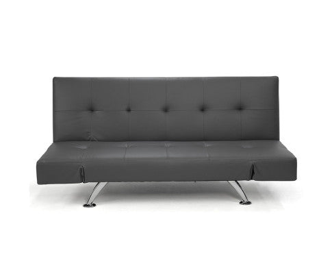 Sarantino Brooklyn Sofa Bed Lounge Faux Leather Couch Futon Furniture Adjustable Suite Gr