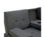 Sarantino Rochester Linen Fabric Sofa Bed Lounge Couch Futon Furniture Suite - Dark Grey