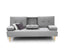 Sarantino Rochester Linen Fabric Sofa Bed Lounge Couch Futon Furniture Suite - Light Grey