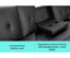 Sarantino Rochester Faux Leather Sofa Bed Lounge Couch Futon Furniture Suite - Black