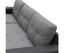 Sarantino Corner Sofa Linen Lounge Couch L-shaped Modular Furniture Home Chaise Grey