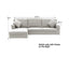 Sarantino Linen Corner Sofa Couch Lounge L-shape W/right Chaise Seat Light Grey