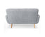 Sarantino 6-Seater Linen Sofa Set Couch Futon - Light Grey