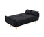 Sarantino 3 Seater Modular Linen Fabric Sofa Bed Couch Futon Suite - Black