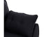 Sarantino 3 Seater Modular Linen Fabric Sofa Bed Couch Futon Suite - Black