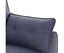 Sarantino 3 Seater Modular Linen Fabric Sofa Bed Couch Futon Suite - Dark Grey