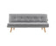 Sarantino 3 Seater Linen Couch Sofa Bed Lounge Futon - Light Grey