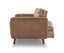 Sarantino Faux Velvet Tufted Sofa Bed Couch Futon - Brown