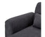 Sarantino Faux Velvet Sofa Bed Couch Lounge Chaise Cushions Dark Grey