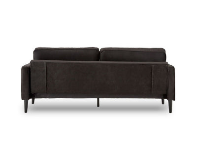 Sarantino Faux Velvet Sofa Bed Couch Furniture Lounge Suite - Black