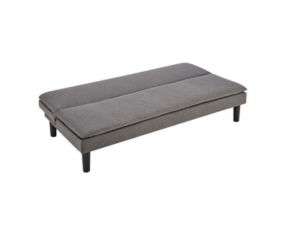 Sarantino 3 Seater Modular Faux Linen Fabric Sofa Bed Couch -Dark Grey