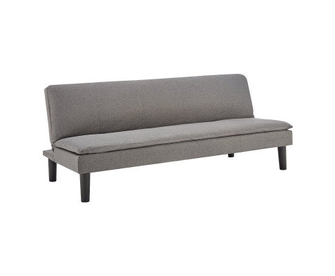 Sarantino 3 Seater Modular Faux Linen Fabric Sofa Bed Couch -Dark Grey