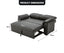 Sarantino Faux Leather Sofa Bed Couch Lounge - Black