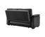 Sarantino Faux Leather Sofa Bed Couch Lounge - Black