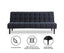 Sarantino Faux Suede Fabric Sofa Bed Furniture Lounge Seat Black