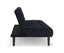 Sarantino Faux Suede Fabric Sofa Bed Furniture Lounge Seat Black