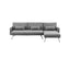 Sarantino Mia 3-Seater Corner Sofa Bed Chaise and Pillows Dark Grey