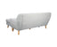 Sarantino Linen Corner Wooden Sofa Lounge L-shaped with Left Chaise Light Grey