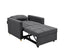 Sarantino Suri 3-in-1 Convertible Lounge Chair Bed - Dark Grey