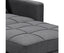 Sarantino Suri 3-in-1 Convertible Lounge Chair Bed - Dark Grey