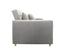 Sarantino Suri 3-in-1 Convertible Sofa Chair Bed Lounger - Light Grey