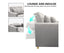 Sarantino Suri 3-in-1 Convertible Sofa Chair Bed Lounger - Light Grey