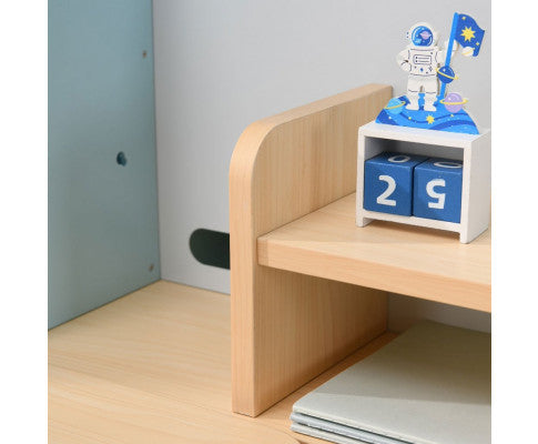 80cm Height Adjustable Children Kids Ergonomic Study Desk Only Blue