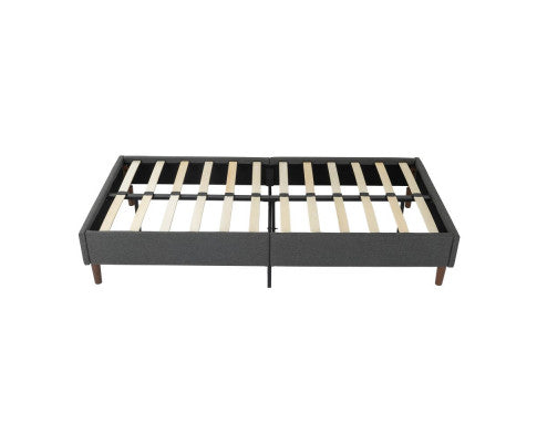 Bed Frame Mattress Foundation (Dark Grey) – Double