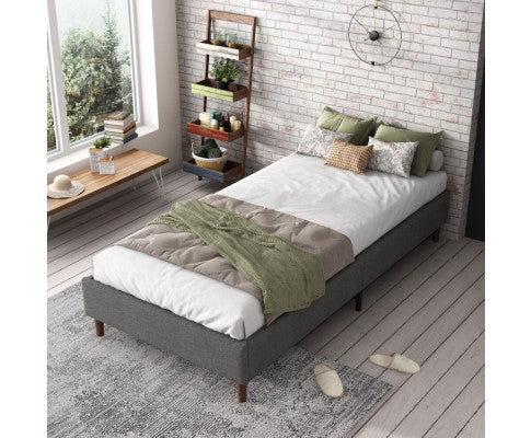 Bed Frame Mattress Foundation (Dark Grey) – Double