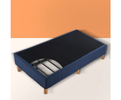 Metal Bed Frame Mattress Foundation Blue – Double