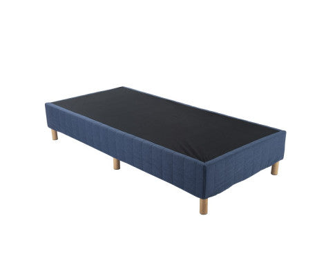 Metal Bed Frame Mattress Foundation Blue – Double