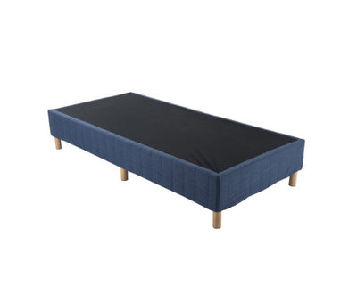 Metal Bed Frame Mattress Foundation Blue – King