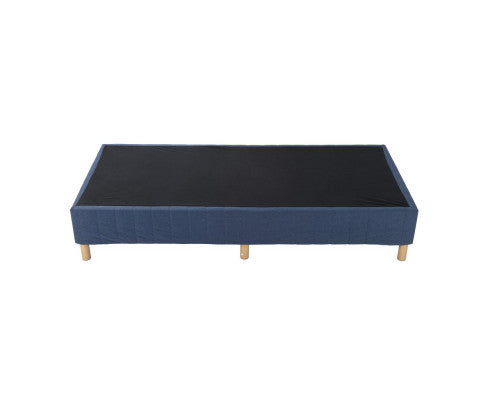 Metal Bed Frame Mattress Foundation Blue – King