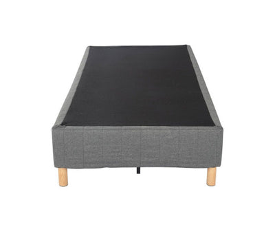 Metal Bedframe Mattress Foundation (Dark Grey) – King