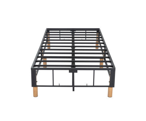 Metal Bedframe Mattress Foundation (Dark Grey) – King