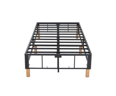 Metal Bedframe Mattress Foundation (Dark Grey) – King