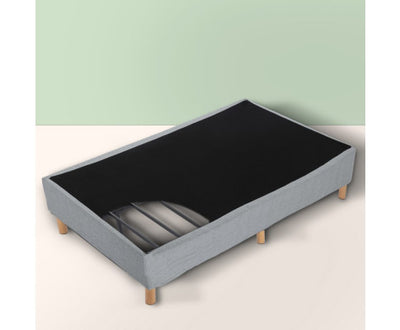 Metal Bedframe Mattress Foundation (Light Grey) – Double