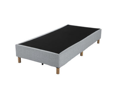 Metal Bedframe Mattress Foundation (Light Grey) – Double