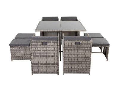 Horrocks 8 Seater Outdoor Dining Set - Grey