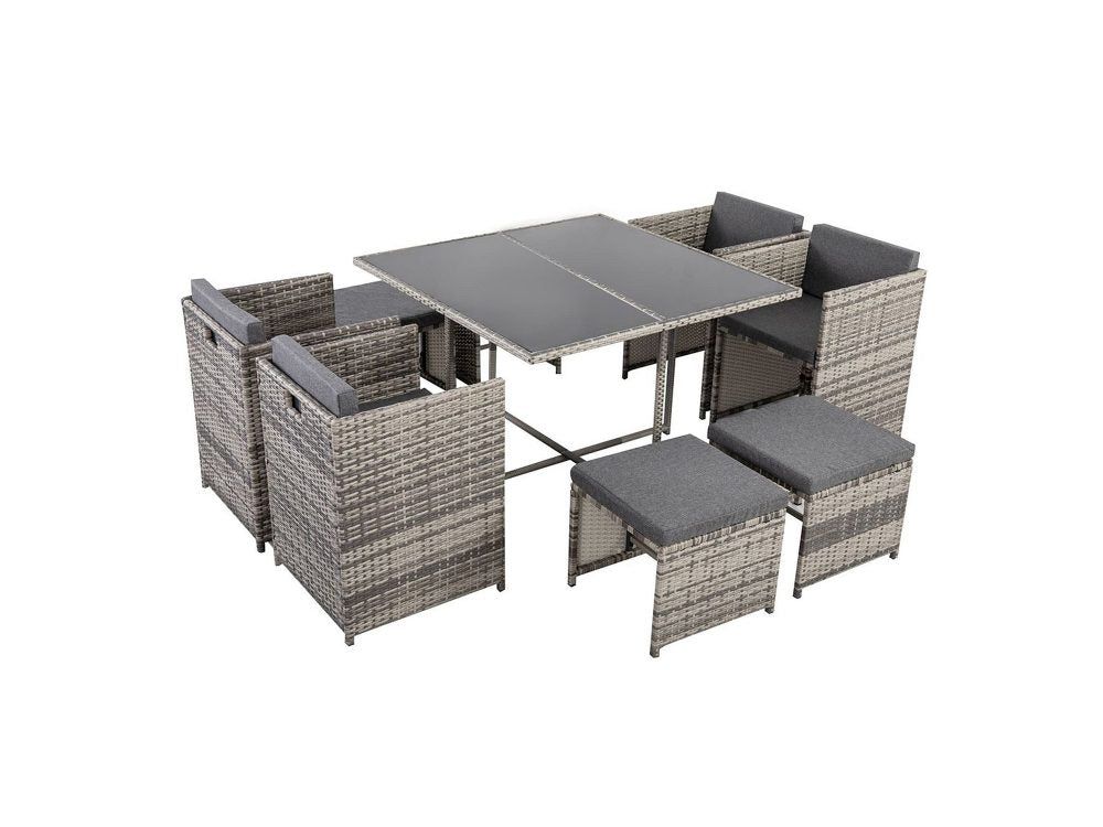 Horrocks 8 Seater Outdoor Dining Set - Grey