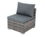 Grey Armless Outdoor Sofa Set