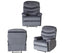 Wide Manual Single Recliner Sofa-Velvet Grey