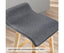 La Bella 4 Set 74cm Grey Wooden Bar Stool Sophia Fabric