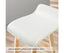 La Bella 4 Set 65cm White Wooden Bar Stool Sophia Leather