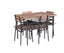 YES4HOMES 5 Piece Kitchen Dining Room Table and Chairs Furniture With Cushion Mat