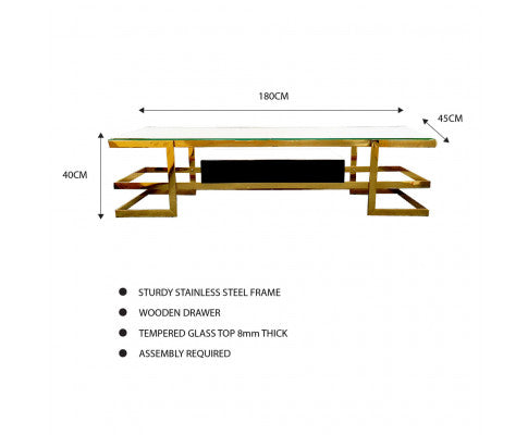 Alexa - Gold TV Unit