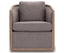 Moonlight Pine Fabric Club Armchair Executive Sofa Tub Chair - Grey